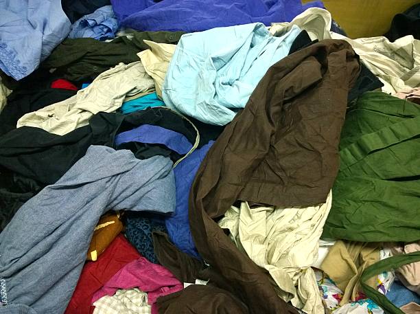 istock The Secondhand clothes in the market 518068012