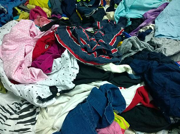 istock The Secondhand clothes in the market 518068542
