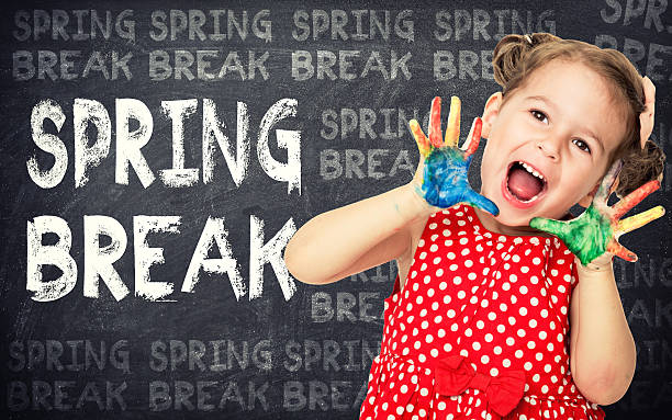 conceito de férias de primavera - spring break imagens e fotografias de stock