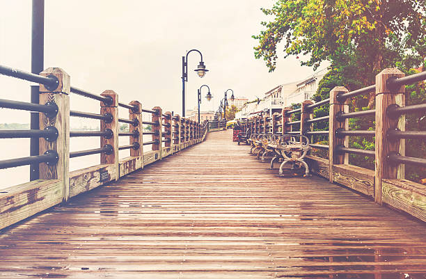 The boardwalk in Wilmington, North Carolina