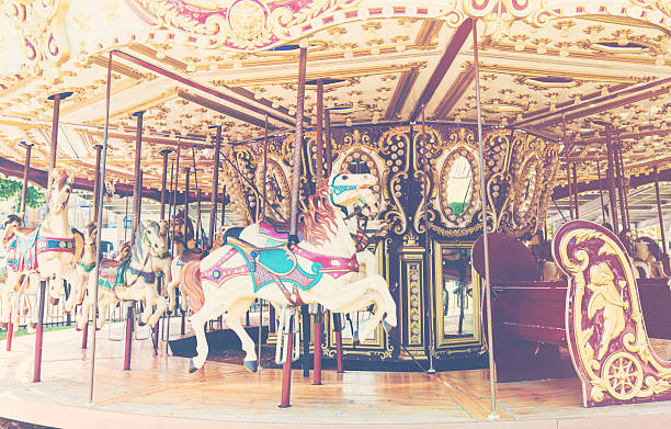 istock Outdoor vintage style carousel 518088368