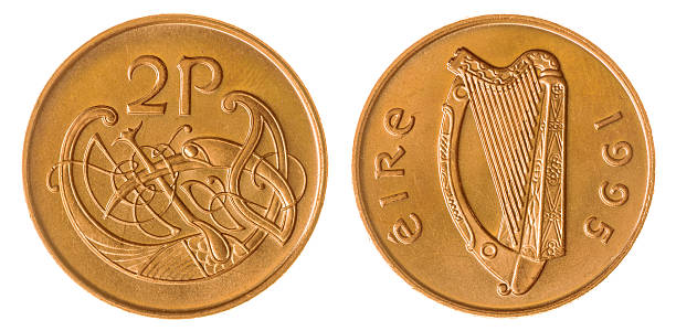 istock 2 pence 1995 coin isolated on white background, Ireland 518090418