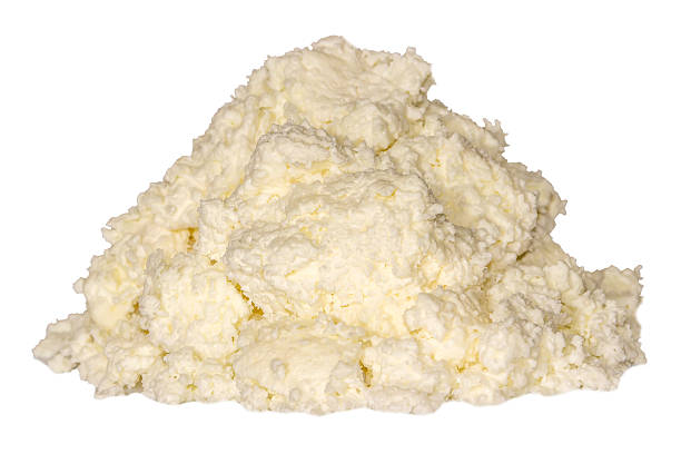 istock Heap cottage cheese isolated white 518091634