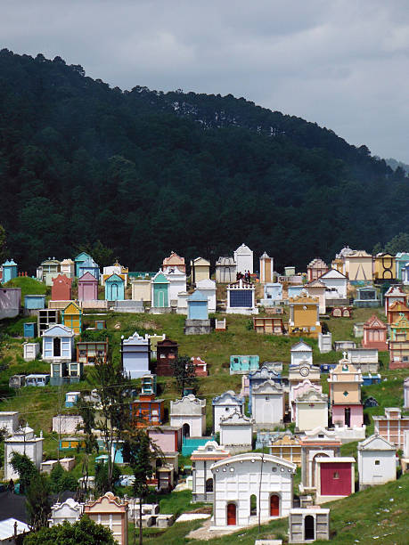 istock Pastel Colored Mayan Tombs in Chichicastenango 518091838