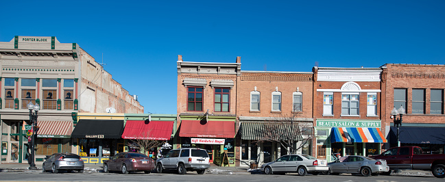 Several businesses along Historic 25th Street, Ogden, Utah