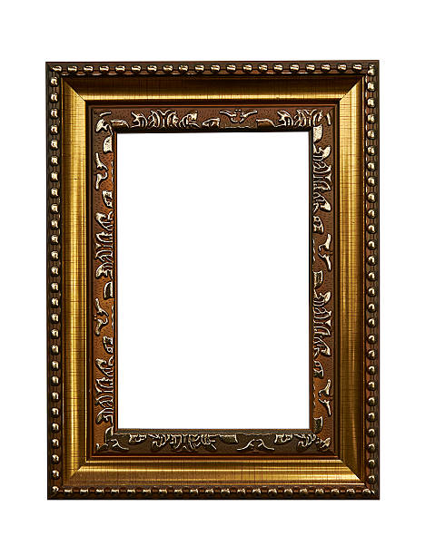 istock Vintage gold picture frame 518095037