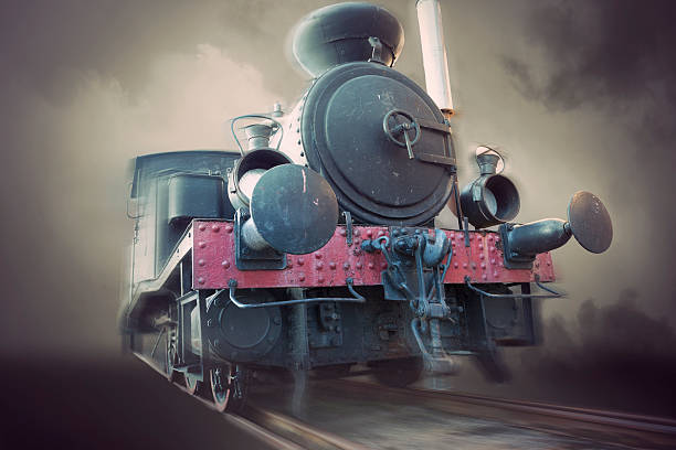 istock Vintage steam locomotive 518095126