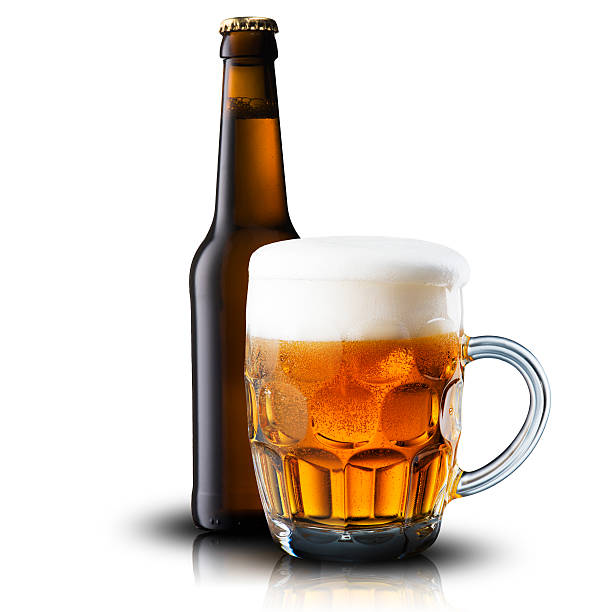 istock Bottle and Glass of beer 518095773