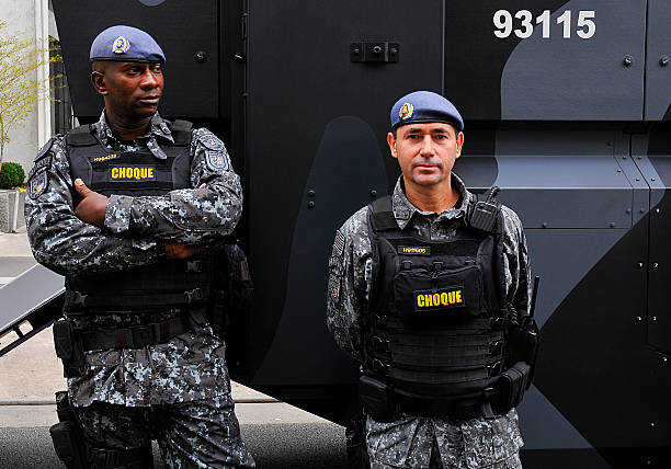 tropas de choque polícia militar do estado de são paulo - são imagens e fotografias de stock