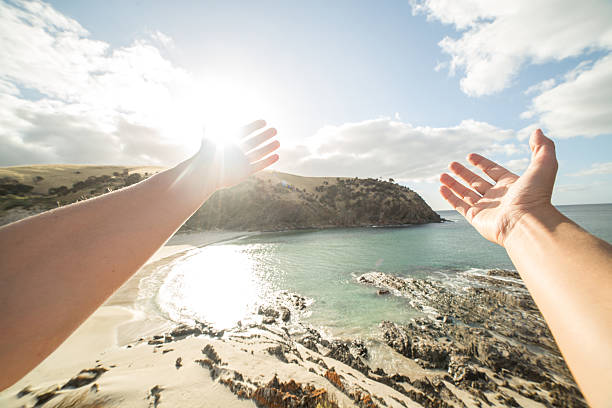 istock Person embracing nature 518096656