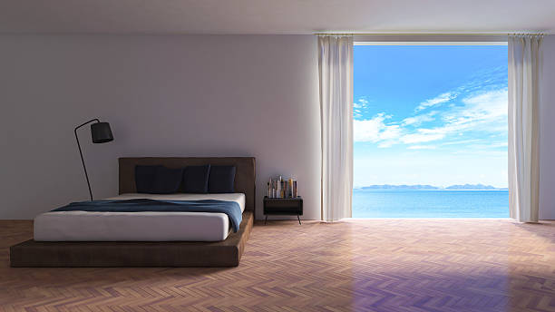 istock 3ds rendered image of seaside room 518097710