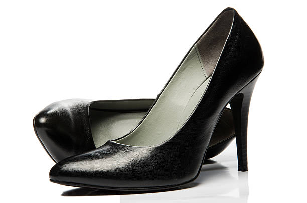 istock Black stiletto High Heels Shoe 518099947