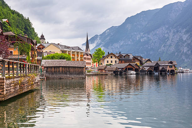 istock Hallstatt village in Austria 518100509