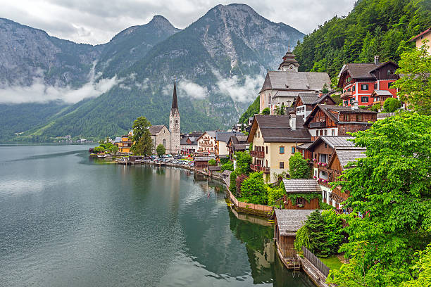 istock Hallstatt village in Austria 518100719