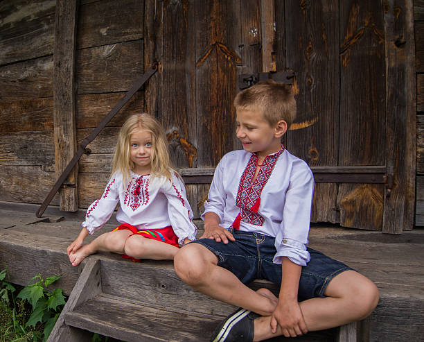 istock ukrainian children on the stairs 518100995