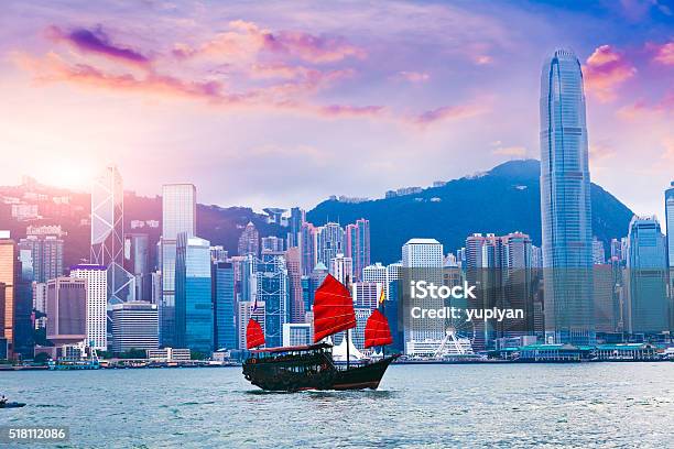 Victoria Harbour Di Hong Kong - Fotografie stock e altre immagini di Hong Kong - Hong Kong, Orizzonte urbano, Porto di Victoria - Hong Kong