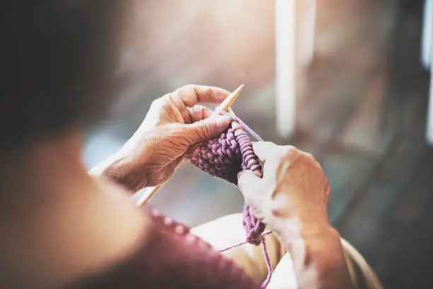 Knitting Knit Needle Yarn Needlework Craft Scarf Concept