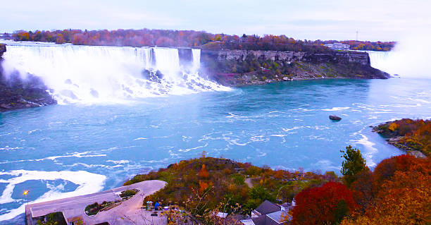 istock View of Niagara Falls and city 518114324