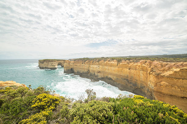 Great Ocean Road, Australia - April 7, 2010: Great Ocean Road, Victoria, Australia. The Gibson Steps are an area of cliffs on the south coast of Australia.