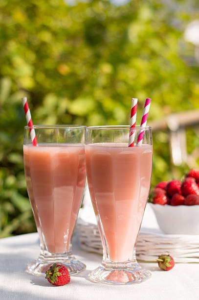 istock Glasses of milkshake 518119628