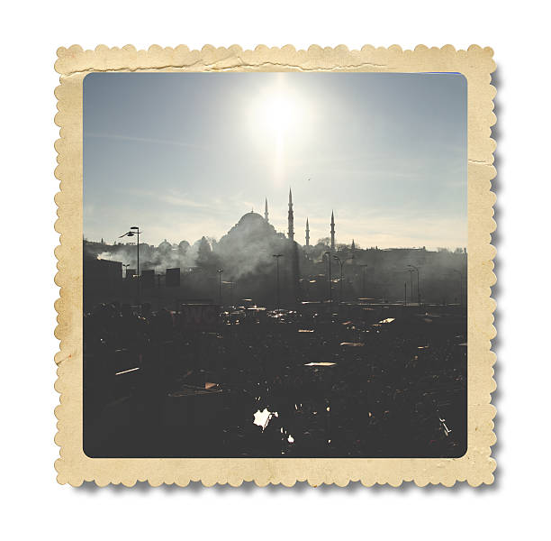 istock Vintage Suleymaniye Mosque Photo (Clipping Path) 518122178
