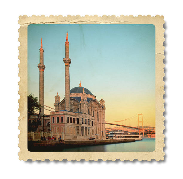 istock Vintage Ortakoy Mosque Photo (Clipping Path) 518122494