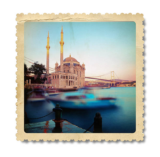 istock Vintage Ortakoy Mosque Photo (Clipping Path) 518122626