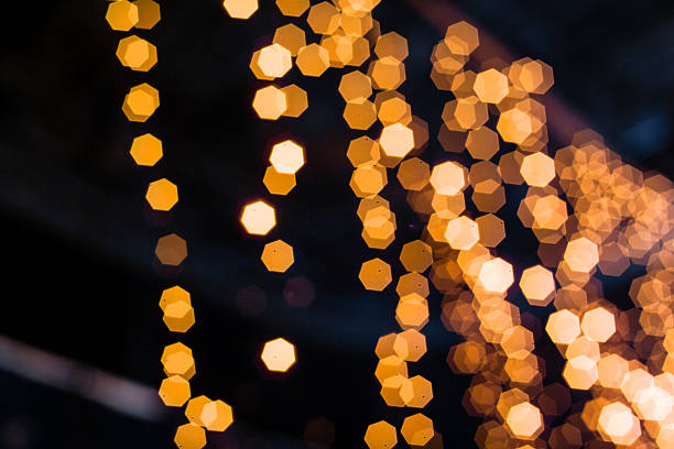 istock Gold Festive Christmas background. Golden Abstract Backdrop with Lights 518123432