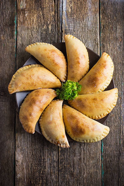 pasties filled with meat and vegetables