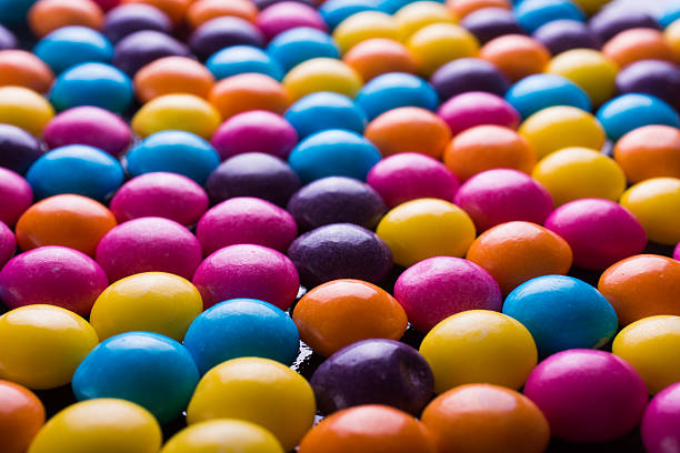 Multicolored candies stock photo
