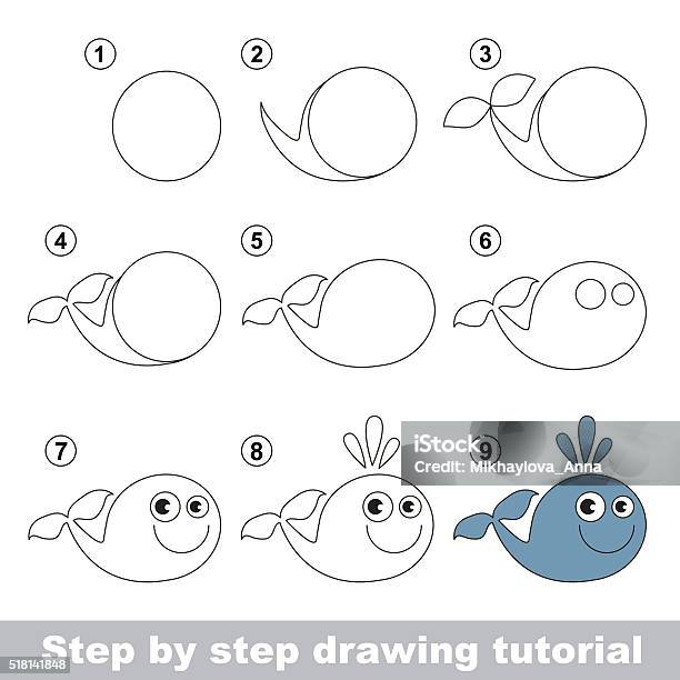 Como desenhar uma baleia 