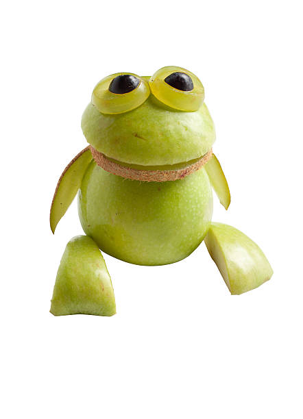 Food carving, Frogs carved out of  fruits