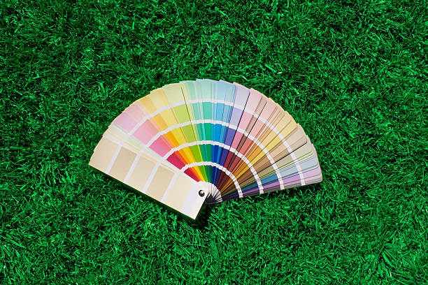 천 색상을 자연 - color swatch book printing press color image 뉴스 사진 이미지