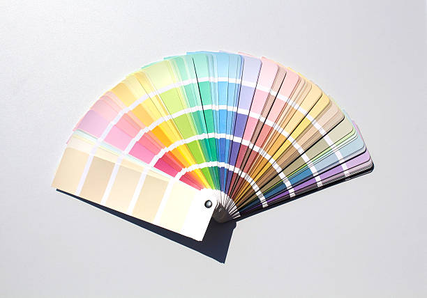 gráfico de coloração - printout catalog cmyk color image - fotografias e filmes do acervo