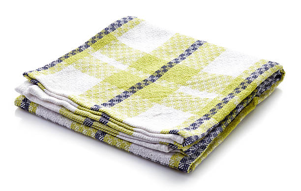 istock Cotton napkin isolated on white 518144714