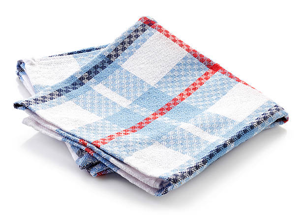 istock Cotton napkin isolated on white 518144936