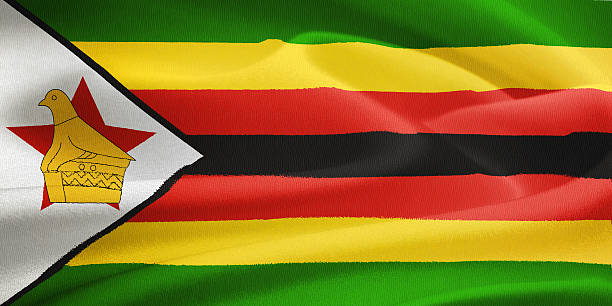 bandeira do zimbabué - southern rhodesia imagens e fotografias de stock