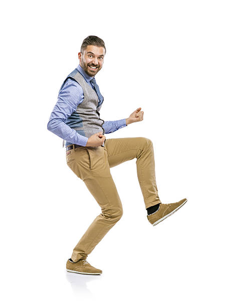 istock Hipster businessman in studio 518148815