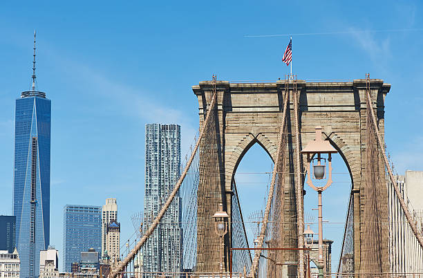 istock Brooklyn Bridge with lower Manhattan skyline 518149125