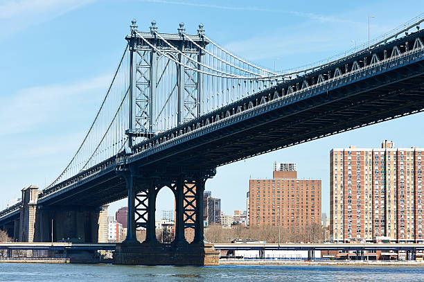istock Manhattan Bridge and skyline view from Brooklyn 518149377