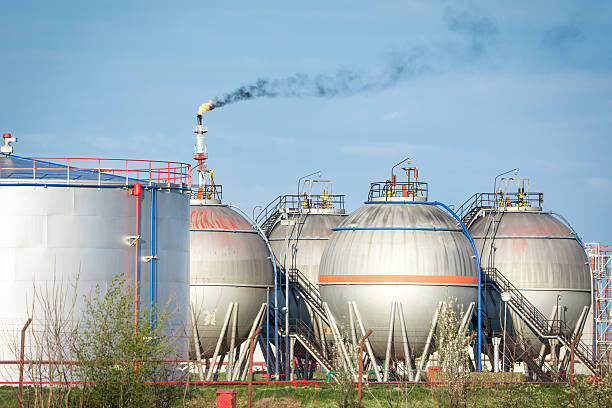 istock Petrochemical Plant storage tanks 518149704