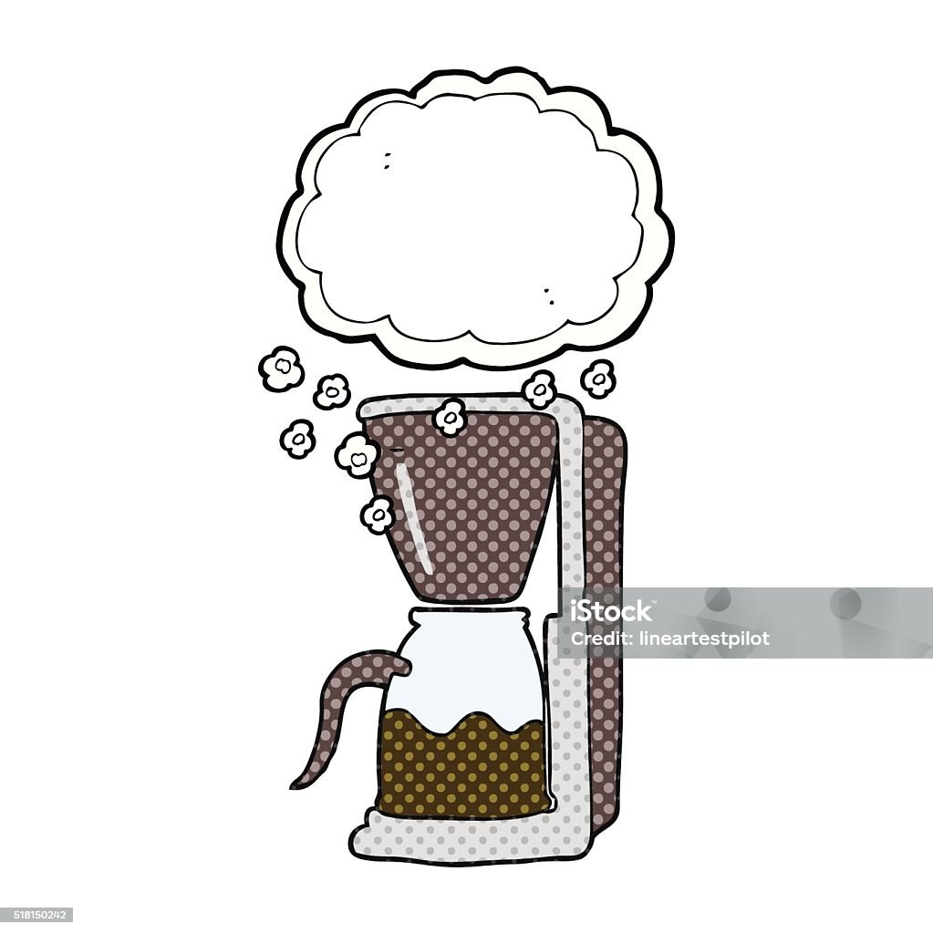 Cartoon Coffee Maker Stock Illustration - Download Image Now - Doodle,  Drawing - Activity, Illustration - iStock