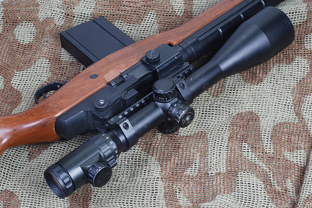 istock background with M14 sniper rifle 518170895