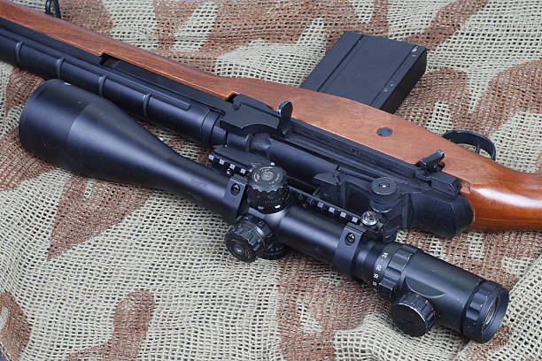 istock background with M14 sniper rifle 518170901