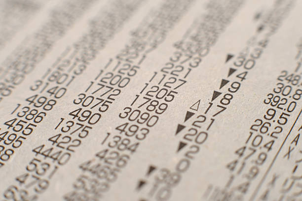 istock Stock price in newspaper 518171157