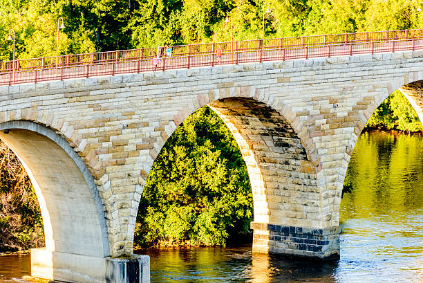 istock Minneapolis, MN, river and bridge near downtown 518171321
