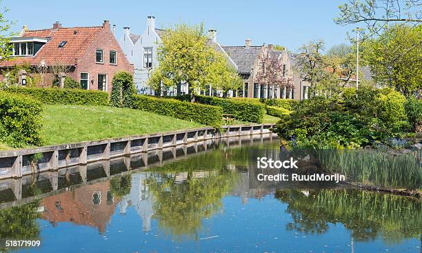 Dutch Village In Springtime Stock Photo - Download Image Now - Architecture, Blue, Canal