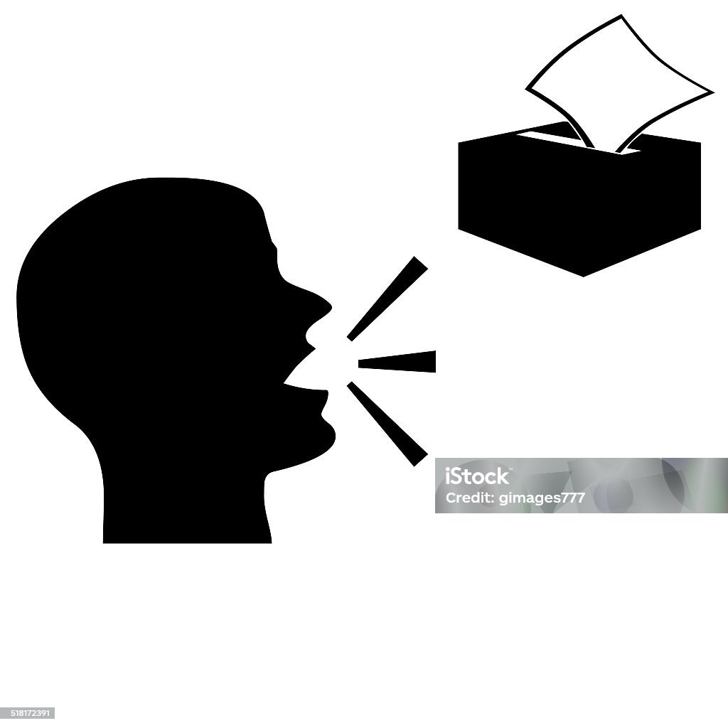 Person Coughing and tissue paper illustration. Man coughing illustration on white background Black Color stock illustration