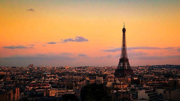 istock Eiffel Tower at Dusk, Paris, France 518172859