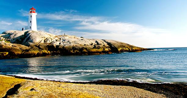 istock Light house on a calm day. 518173271
